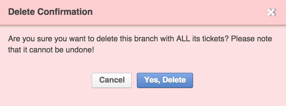 Branch Delete
